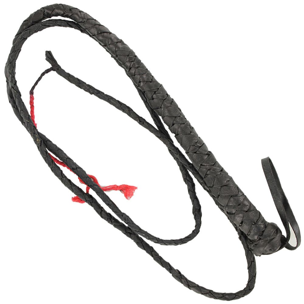 American Cowboy Leather Cattle Horse Bullwhip Equestrian Training Aid