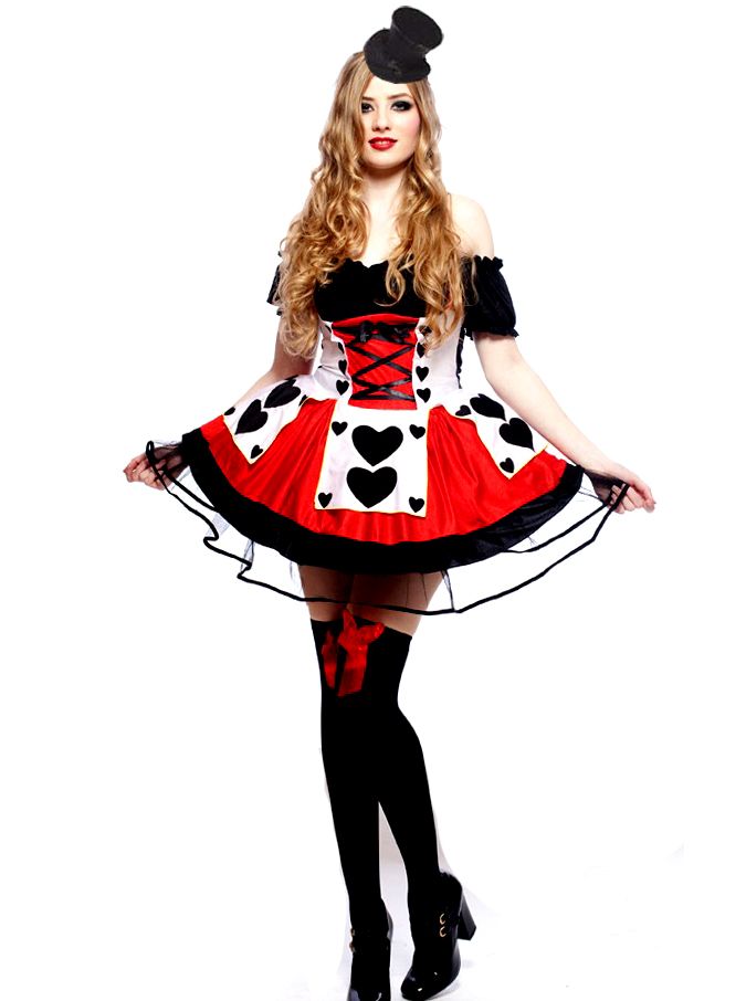 Ladies Queen of Hearts Fancy Dress Costume Alice in Wonderland Fancy Costumes eBay