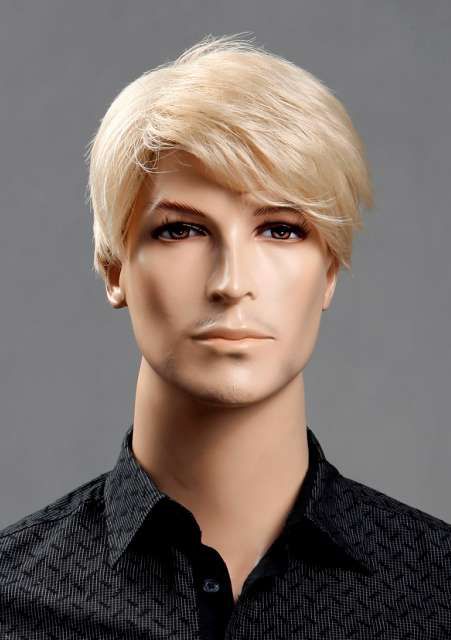 Male Wig Mens Short Wig Full Wig Side Parting Long Bangs Taper Spiky Style Wig Ebay 