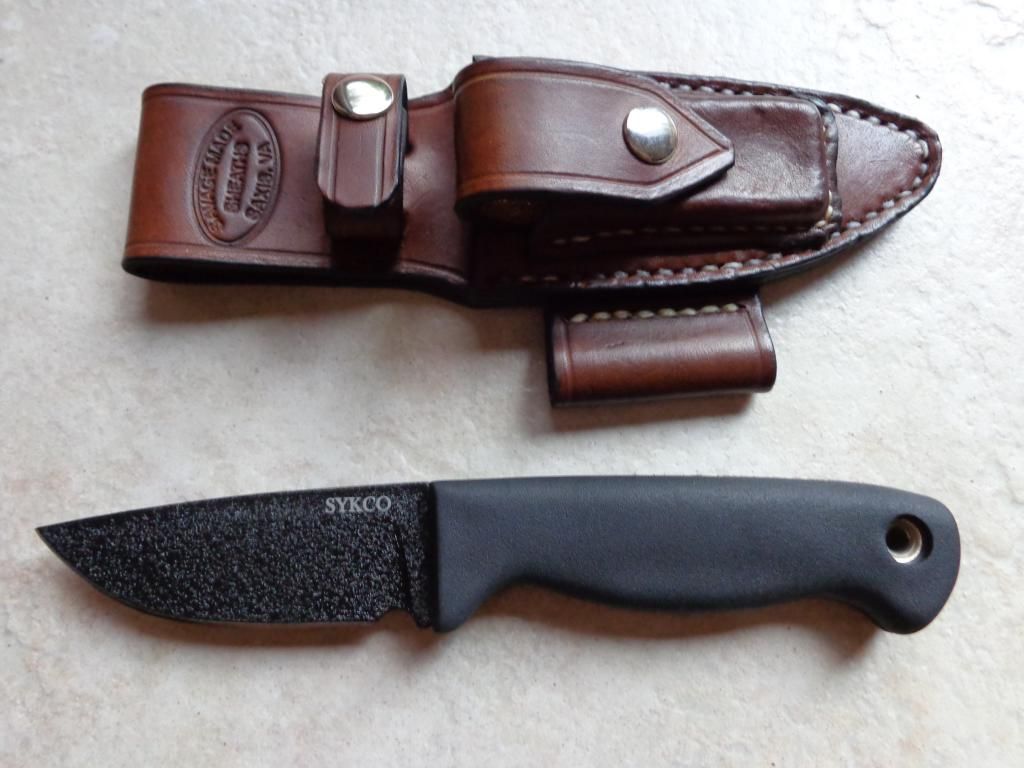 SYKCO 311 with Savage leather sheath