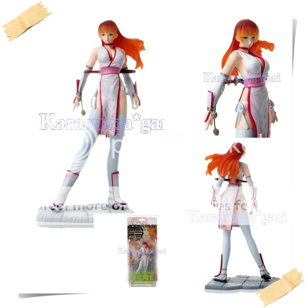 Bome Dead or Alive Kasumi White Dress PVC Figure New