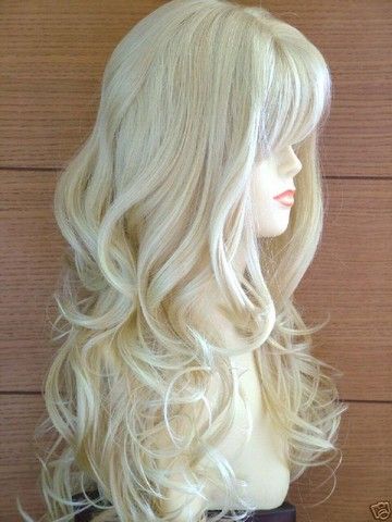 Ladies Long Blonde Fashion Wig Amazing WavyStyle ! VOGUE Wigs UK! | eBay